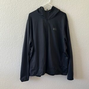 REI Men's Black Jacket with Hood Size 3X in Excellent Condition